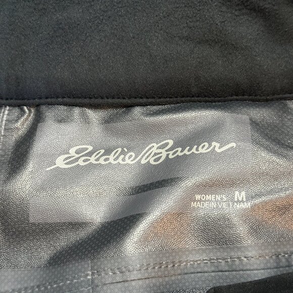 Eddie Bauer M Cloud Cap Stretch Rain Pants Black Waterproof Outer Layer - Picture 6 of 9